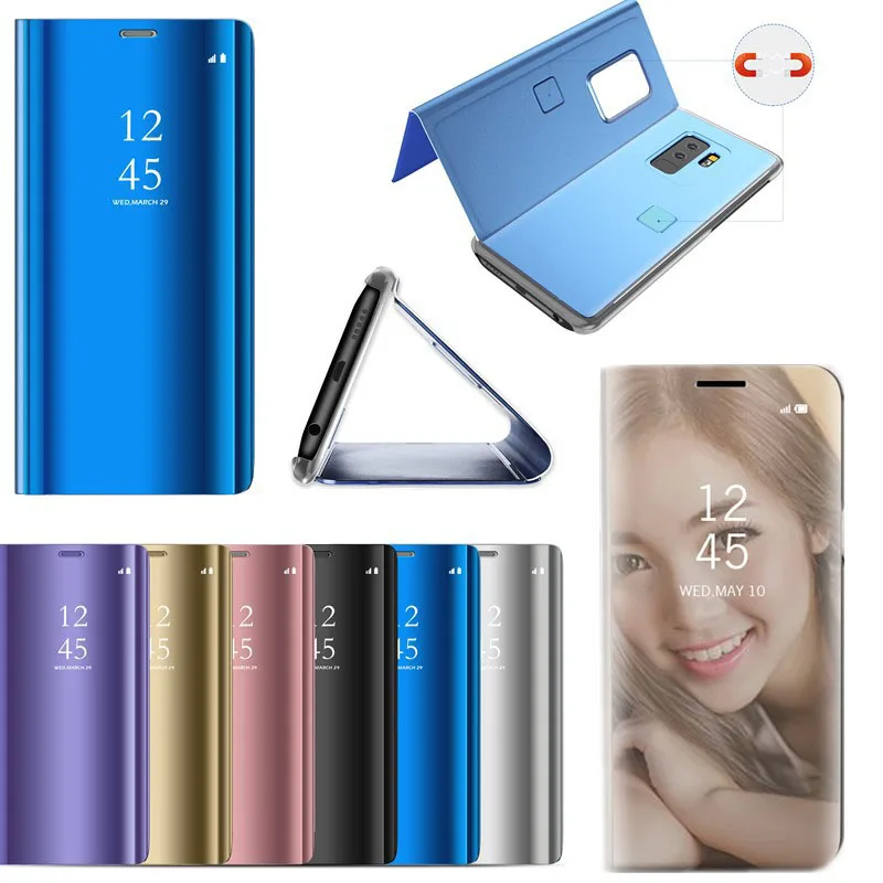 Умный зеркальный флип-чехол для huawei P20 P30 P10 Lite Pro Y9 Y7 Y5 Y6 P Smart mate 30 20 Pro для Honor V20 10 Lite 8X 9X чехол