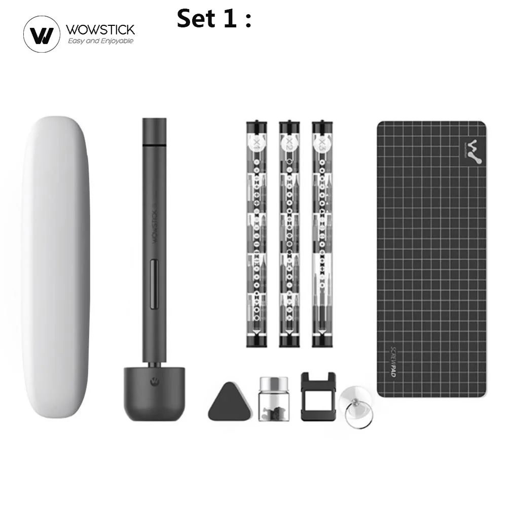 XIAOMI Wowstick 1F Pro мини электрическая отвертка перезаряжаемый беспроводной шуруповерт с светодиодный светильник литиевая батарея
