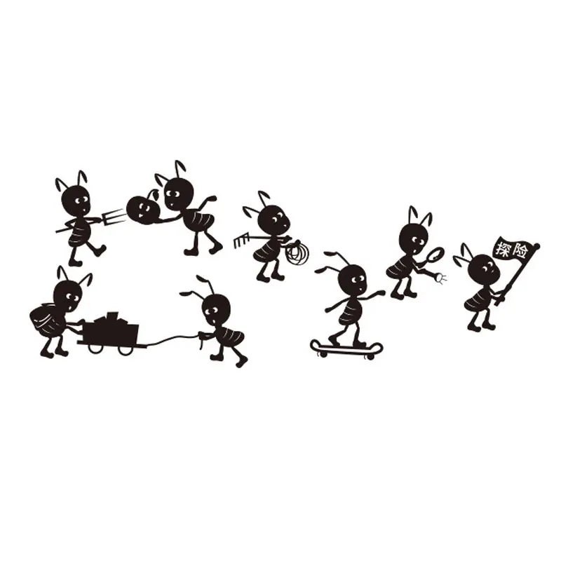 Мультяшные муравьи приключения рабочие наклейки на стену художественные