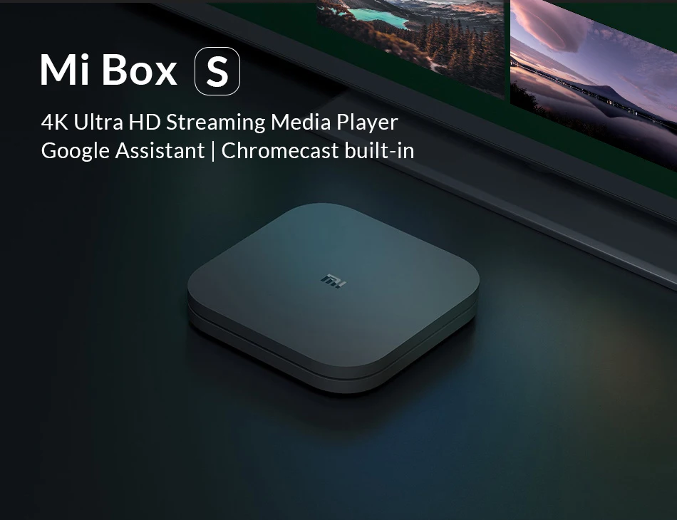 Xiaomi mi коробка S 4K Android 8,1 ТВ Box Android 8,1 2 ГБ+ 8 Гб HD mi 2,0 2,4G/5,8G, Wi-Fi, BT4.2 set top tv Box медиа плеер