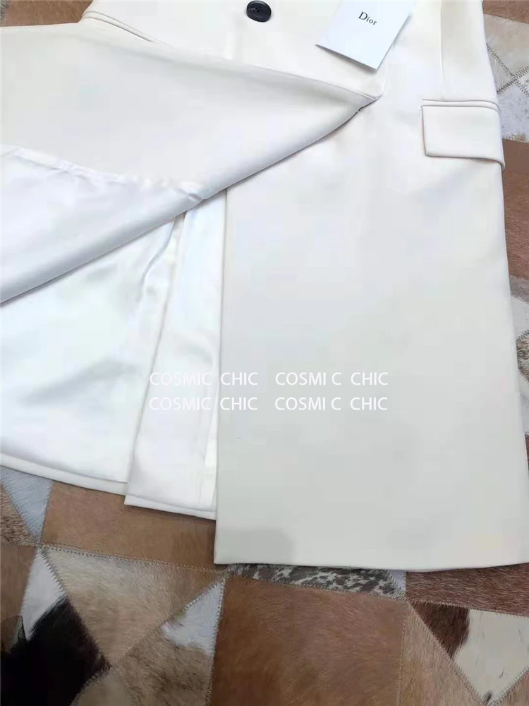 Comicchic женское офисное осенне-зимнее платье Doule Button Blazers короткие платья без рукавов модное платье-жилет Vestidos