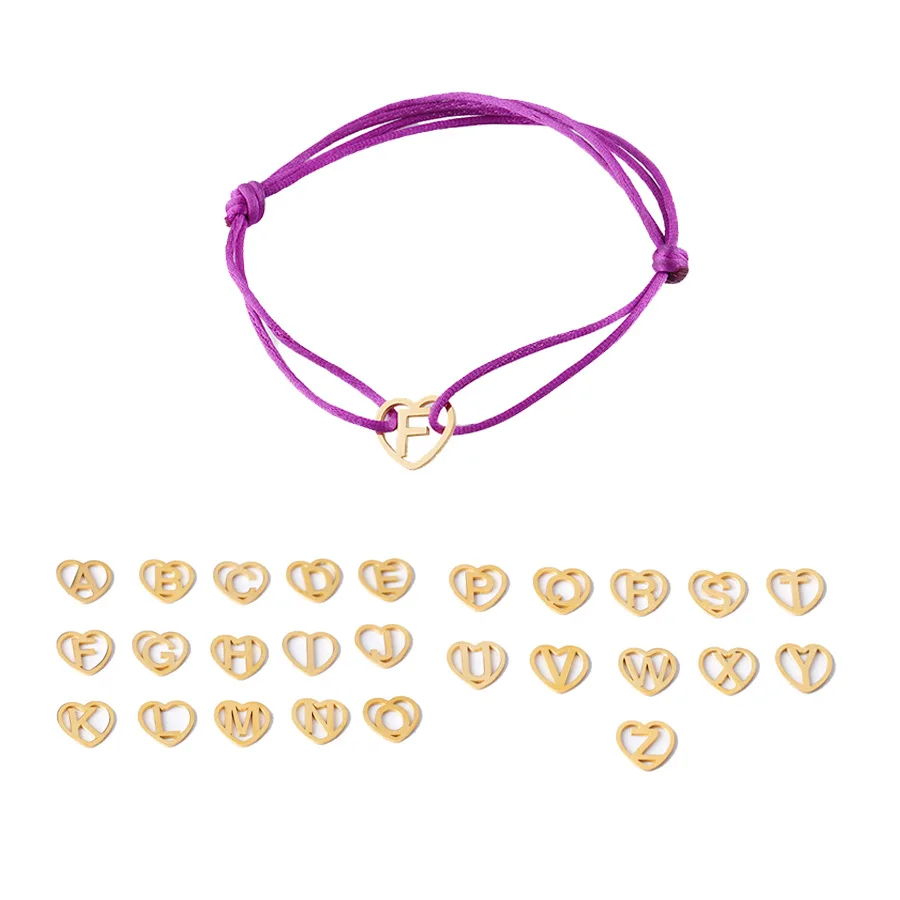 Браслет женский из нержавеющей стали с надписью Love Heart 12 мм|Браслеты шармами| |