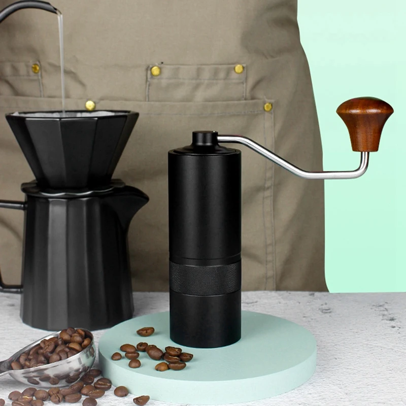 

Portable Manual Coffee Grinder , with Adjustable Conical Stainless Steel Burr Mill, for Office, Home, Camping