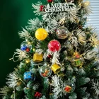 Рождественское украшение, подвесные Заполняемые акриловые шарики, пузырьковая сфера для рождественской елки, сюрпризов, мероприятий, свадьбы, дней рождения, вечеринки