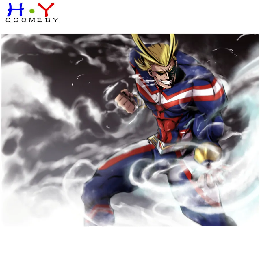 DIY Алмазная Картина Вышивка крестом мультфильм японское аниме мой герой