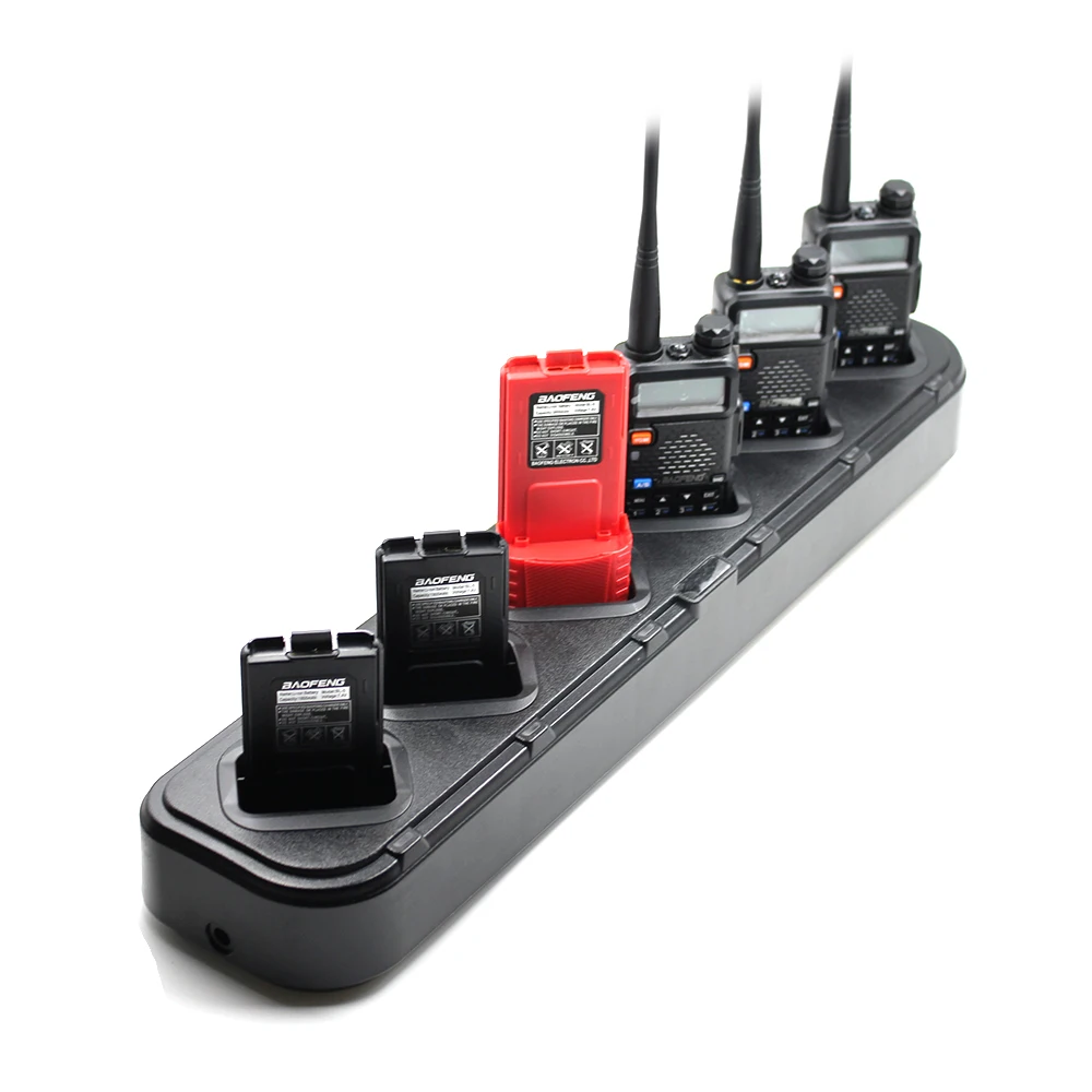 Baofeng UV5R 6 Slots Charger Base Stand 6 Slots Charger For Baofeng UV5R Walkie Talkie Ham Radio Accessories