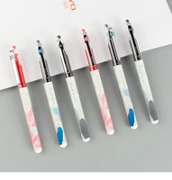 12pcslot needle nib gel pen 0 5mm writing smooth special pen for student exams