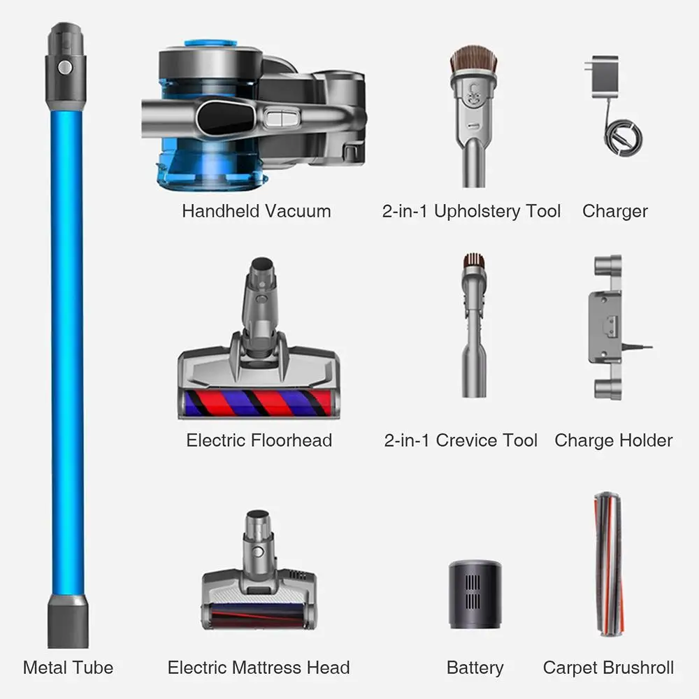 

JIMMY JV85 Handheld Cordless Vacuum Cleaner 185AW Strong Suction 24000Pa Suction Patented Horizontal Cyclone Dust Collector
