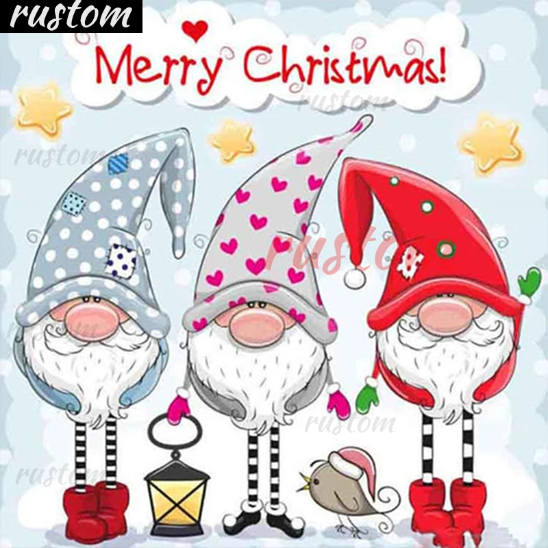 

Santa Claus Diamond Painting Diamond Mosaic Diamond Embroidery Full Set Rhinestone Picture Christmas Decorations For Home Rustom