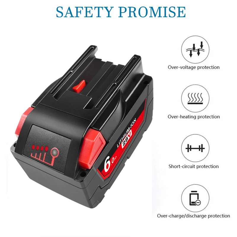 Сменный литий-ионный аккумулятор Powtree для Milwaukee M28 28 в 2830 Ач 48-11-0730 -20 батарея