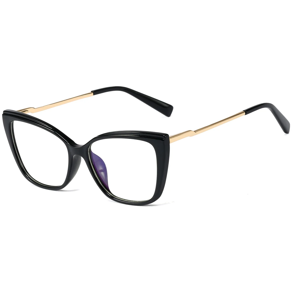 

Veshion TR90 Anti Blue Light Transparent Glasses Frame Women Optical Clear Eye Glasses Female Half Metal Accessories Fashion