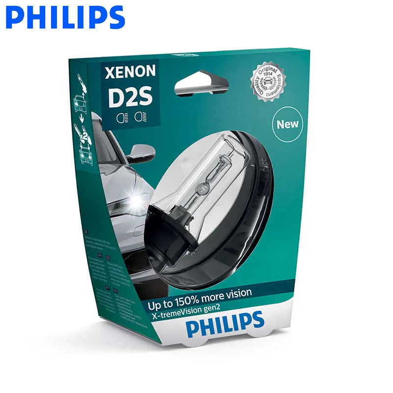 Philips Xenon X tremeVision gen2 D2S 35 Вт Автомобильная фасветильник HID 4800K светильник свет