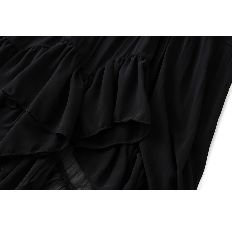 Новинка 2020 элегантная женская шифоновая длинная юбка в горошек Женская весенне