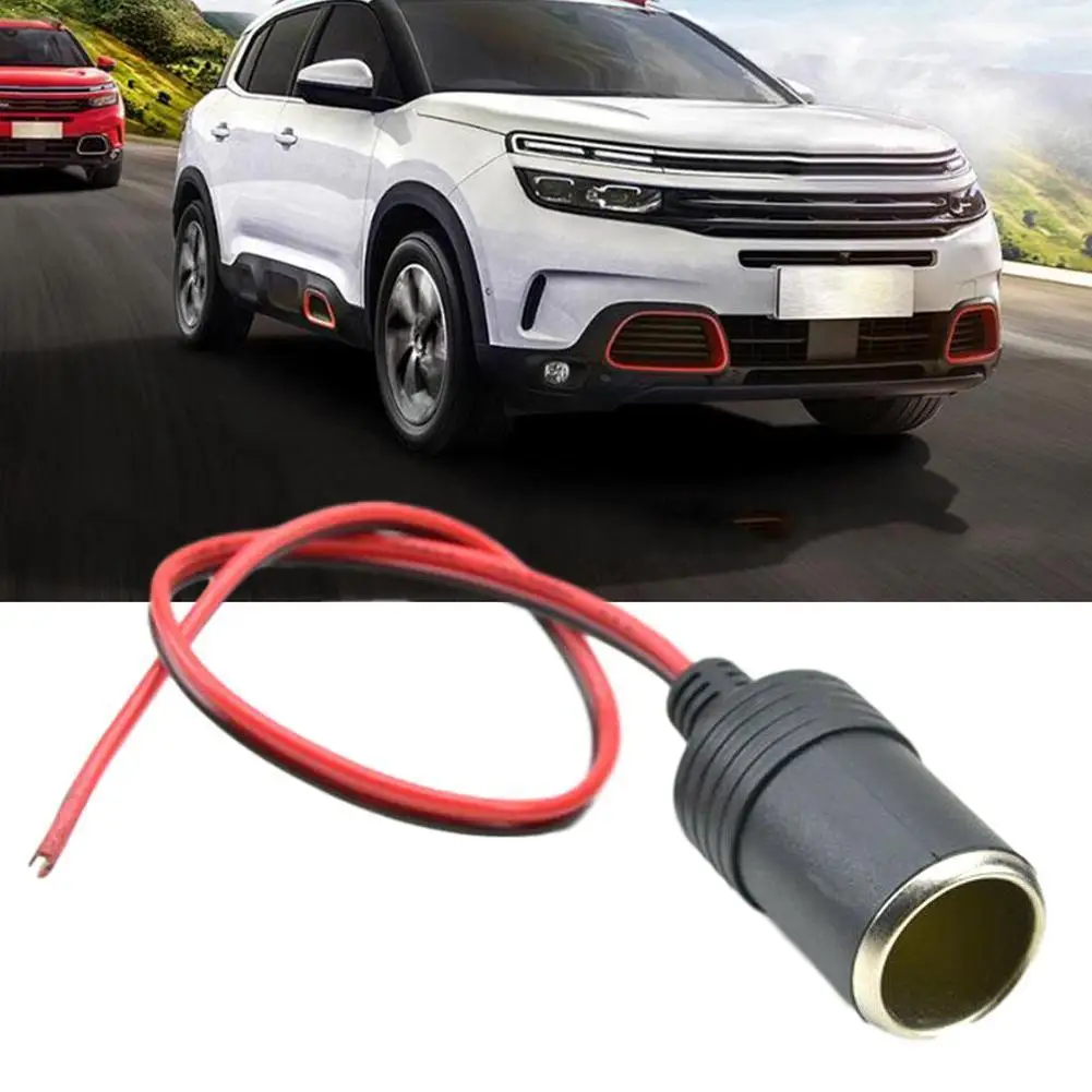 12V автомобильного прикуривателя кабель с линией женская голова авто для трубка