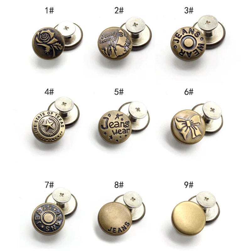 2 шт. джинсовая кнопка Регулируемая Талия съемная без гвоздей изменение талии