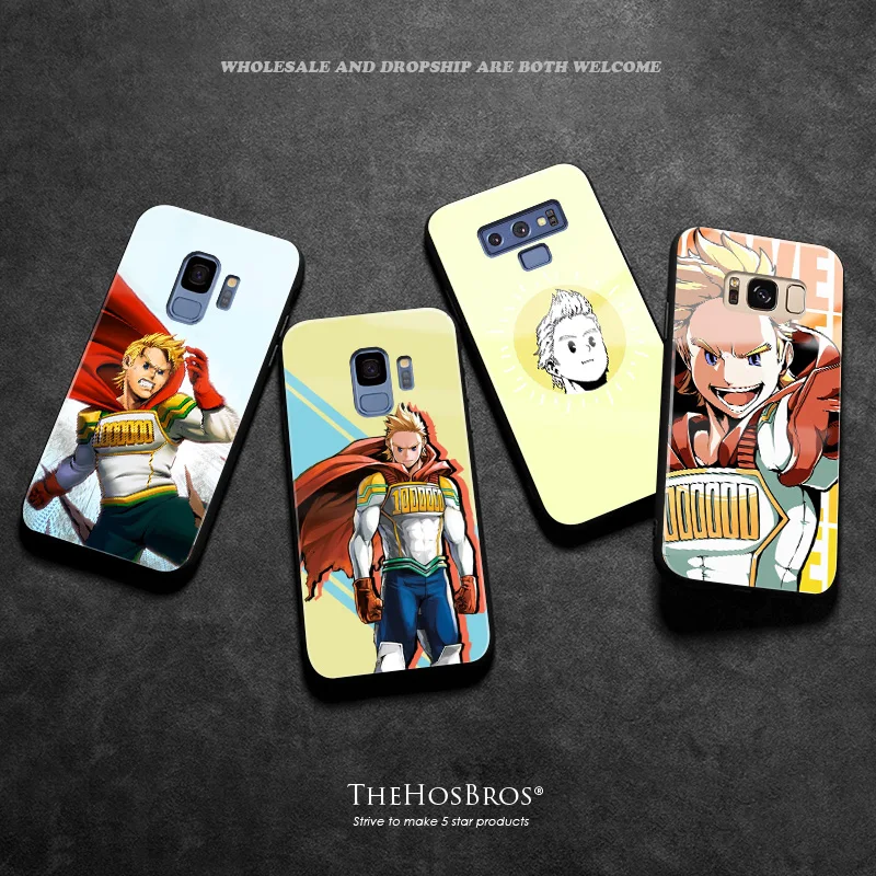 Мягкий силиконовый стеклянный чехол для телефона Mirio Togata моя геройская академия