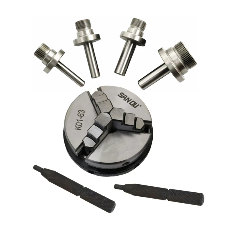 3 зажима 4 для токарного станка по дереву 50 мм 65 | Инструменты