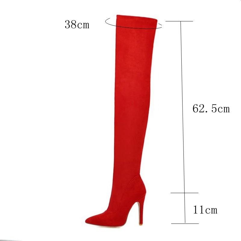ORCHA LISA/женские Сезон осень-зима Облегающие тянущиеся выше колена сапоги на