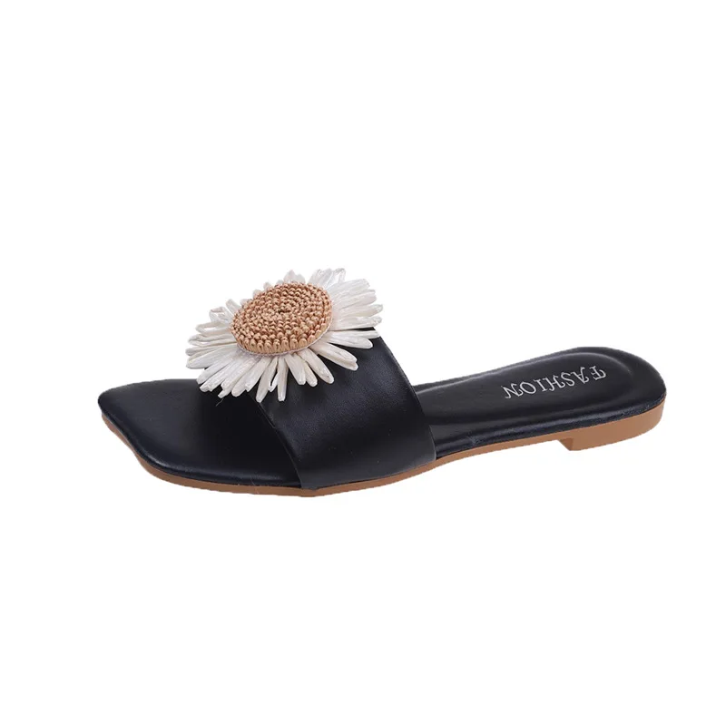 

2021 New slippers Women Wear fashion Flowers flip flops seaside Travel beach non-slip cool Ladies Slippers