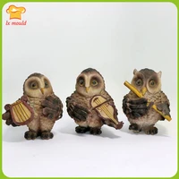 lxyy band owl silicone mould diy soap candle molds silicone mold baking tools