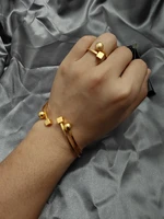 24k bead gold color bangles for women african ethiopian bracelets wedding square jewelry party gifts bijoux comorien dubai