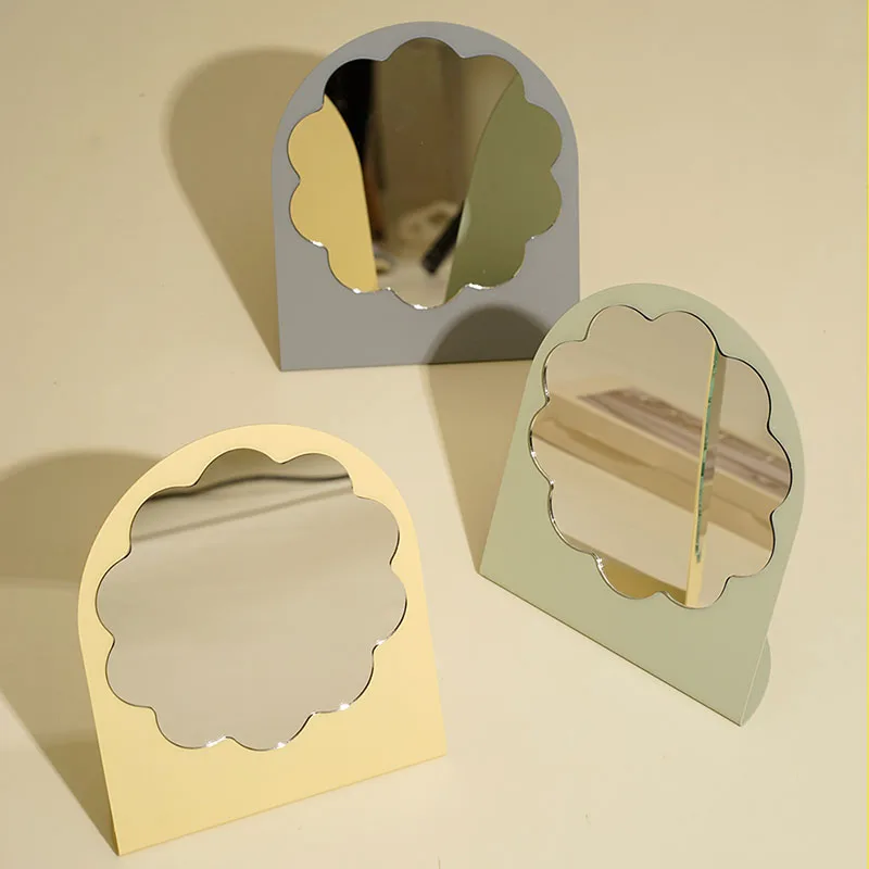 

Tabletop Mirror Mental Makeup Mirror Bedroom Living Room Decoration Salon декор для дома Espejos Decorativos De Pared Mirrors