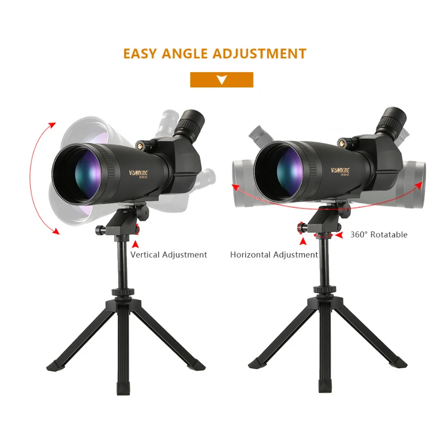 

Visionking 30-90x100 Spotting Scope Waterproof Bak4 Adjustable Zoom Spotting Scope For Birdwatching FMC Telescope With Tripod