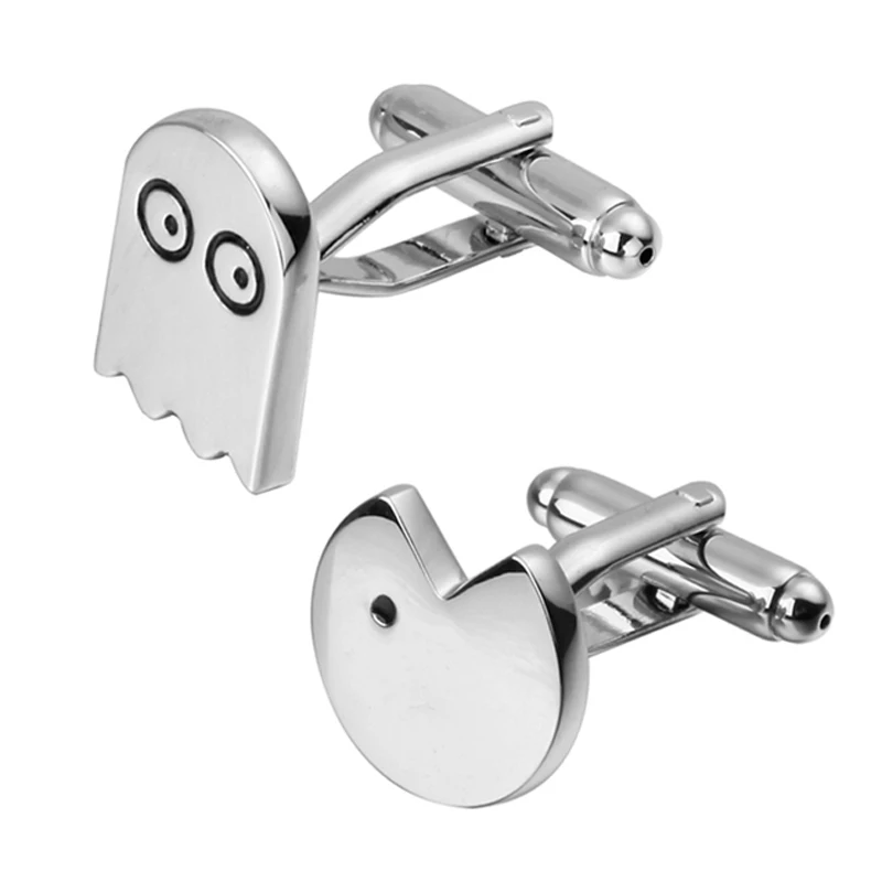 Латунь покрытая серебром ручной цвет модные мужские запонки в стиле ретро для