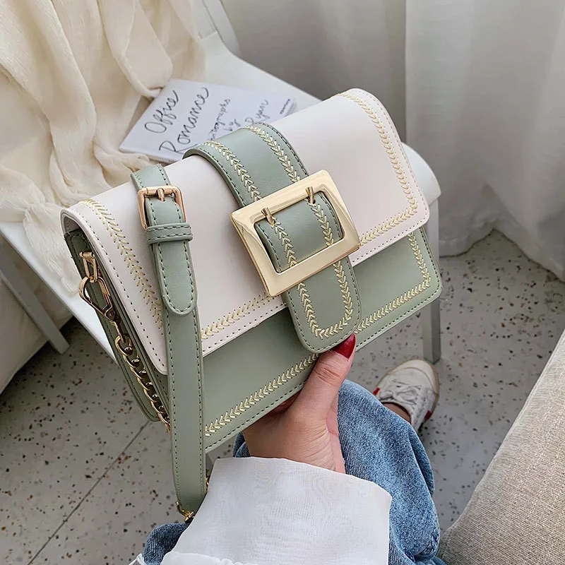 

PU Leather Crossbody Bags For Women 2020 Design Travel Handbag Fashion Simple Shoulder Messenger Bag Ladies Cross Body Bag