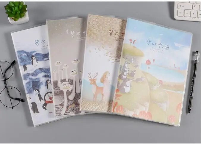 16k Резиновый рукав Книга ПВХ конверт для ноутбука креативный простой ноутбук