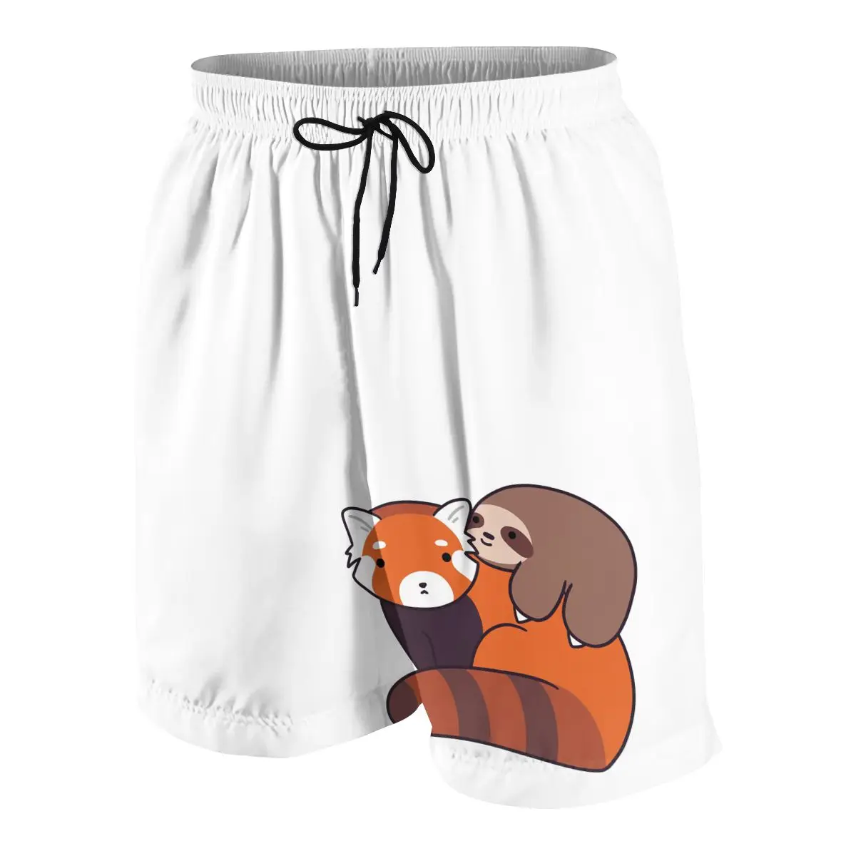 

Little Sloth And Red Panda Boys And Girls Shorts Summer Beach Loose Casual Pants