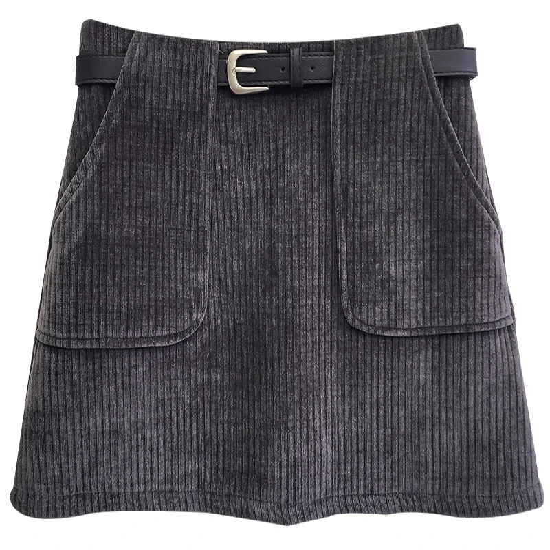 

2020 autumn winters is to restore ancient ways show thin covering Fanny packs a word skirt of tall waist hip skirt girl