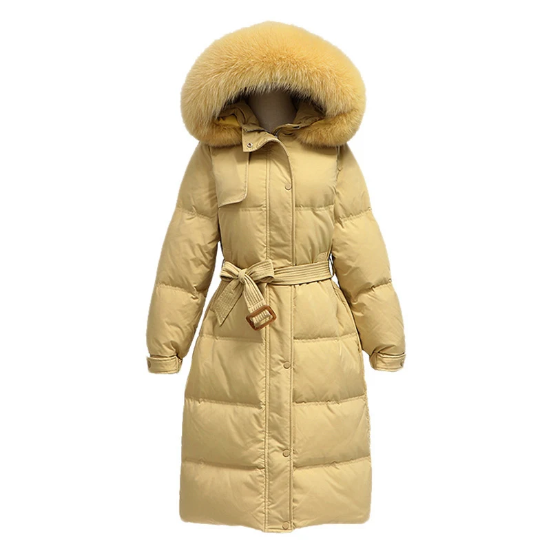 Cotton Parkas Women Fur Collar Loose High Quality Coats 2022 Winter Korean Fashion Elegant Thicken Warm Outwear Female CX2412