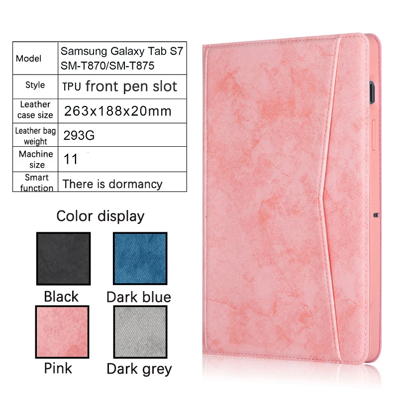 

Tablet Case for Sumsung Galaxy Tab S7 T870 T875 Cover for Sumsung Tab S7 Plus T970 T975 Tablet Back Skin Shell Protecter