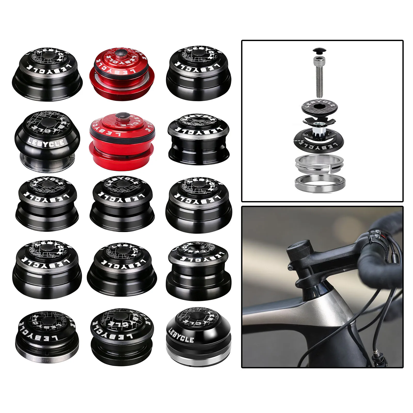 

Bicycle Headset Sealed Bearing Road Bike Mountain Headsets Bowl 44MM Cycling