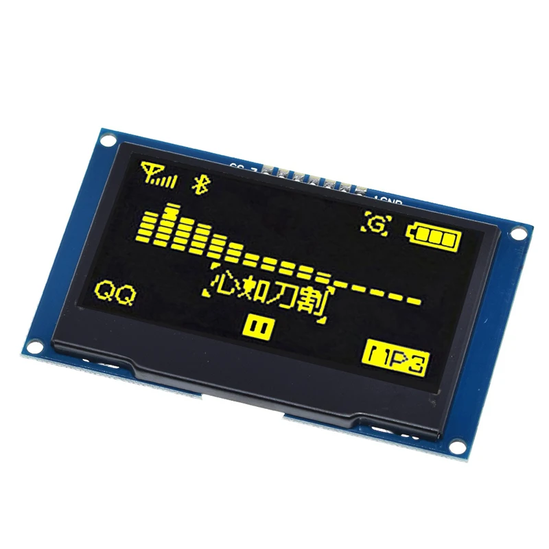 2 4 &quot2 42 inch 128x64 OLED ЖК дисплей Дисплей модуль SSD1309 12864 7 контактный SPI/IIC I2C серийный
