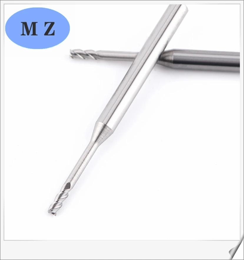 Твердосплавная Концевая фреза HRC55 с 3 канавками длинным горлышком для обработки