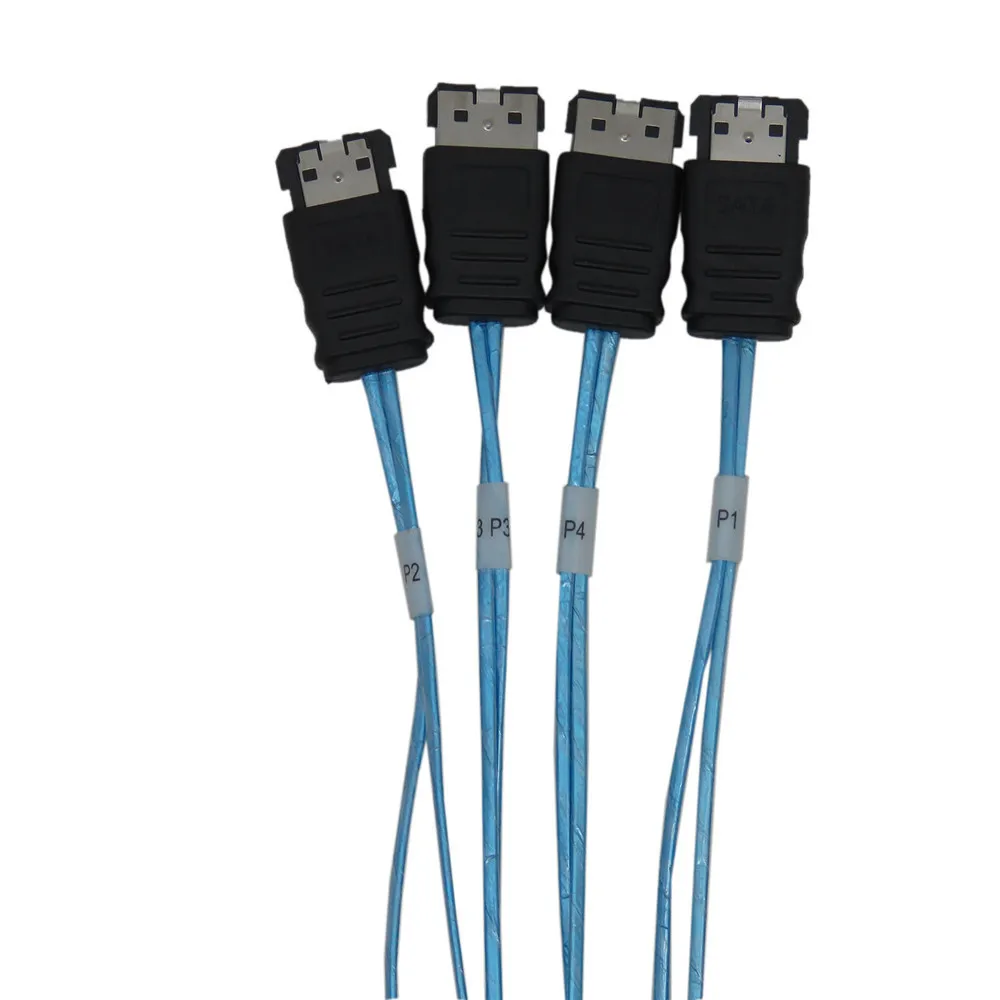 Кабель для передачи данных от 4*7P ESATA 7P кабель сервера 1 м 2 м|Компьютерные кабели и