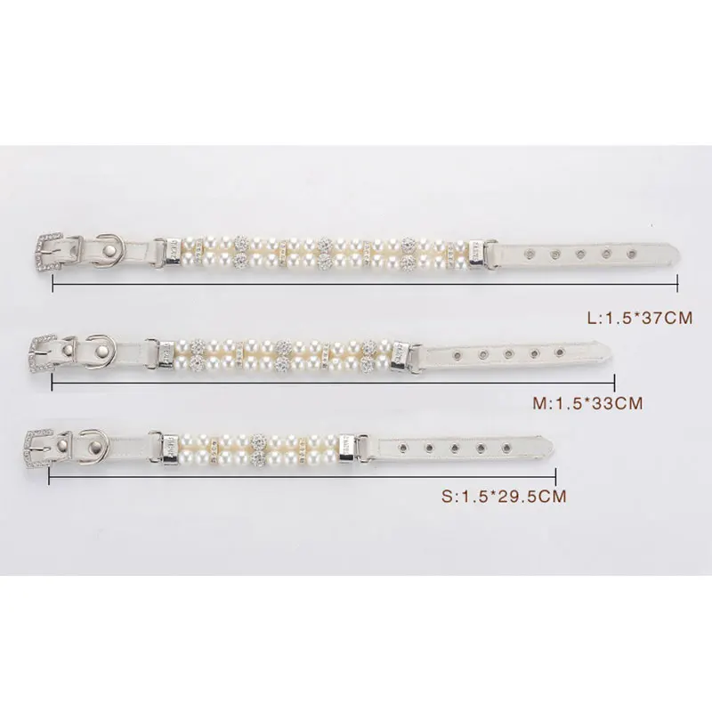 Ошейники из искусственной кожи для домашних животных кошек собак стразы