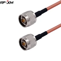 1pcs rg142 n male plug to n male plug straight connector rf coaxial jumper pigtail cable 15cm 100cm