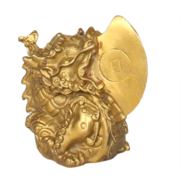 

LAOJUNLU Pure Copper Yazi Sun And Moon Sacred Beast Bronze Protect The Family Lucky Fortune Recruit Money And Ward Off Evil