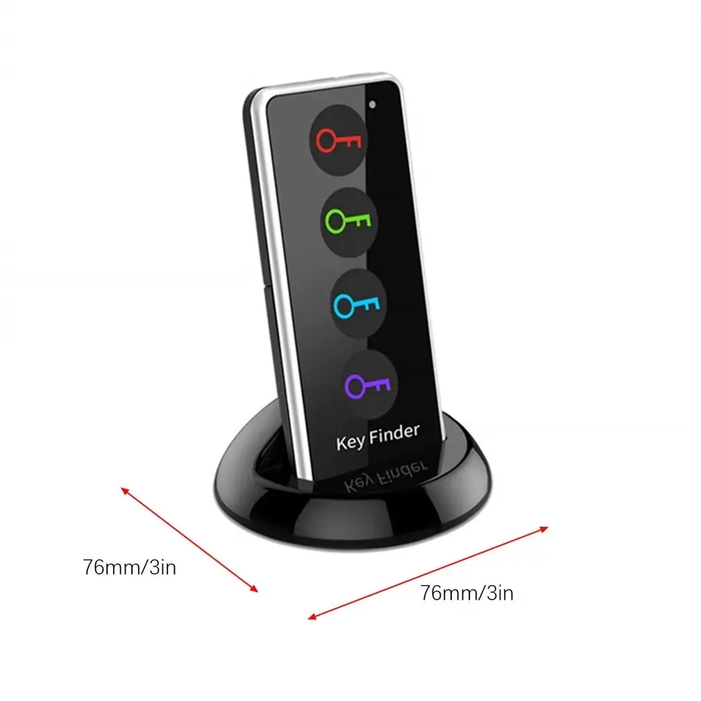 

4 in 1 Advanced Wireless Key Finder Remote Key Locator Phone Wallets Anti-Lost with Torch Function 4 Receivers and 1 Dock