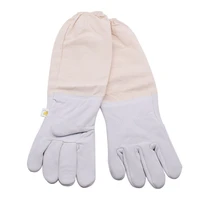 beekeeping gloves protective sleeves ventilated professional sheepskin and canvas anti bee for apiculture beekeeping gloves