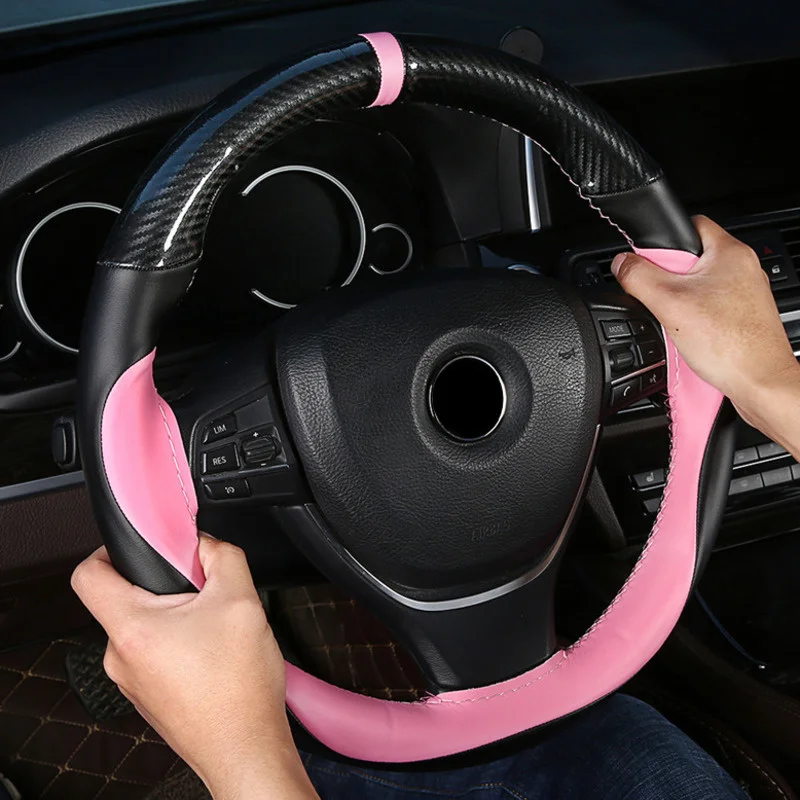 

Прошитая вручную ткань кожа из микрофибры + кожа из углеродного волокна с кристаллами противоскользящая и износостойкая форма автомобиля