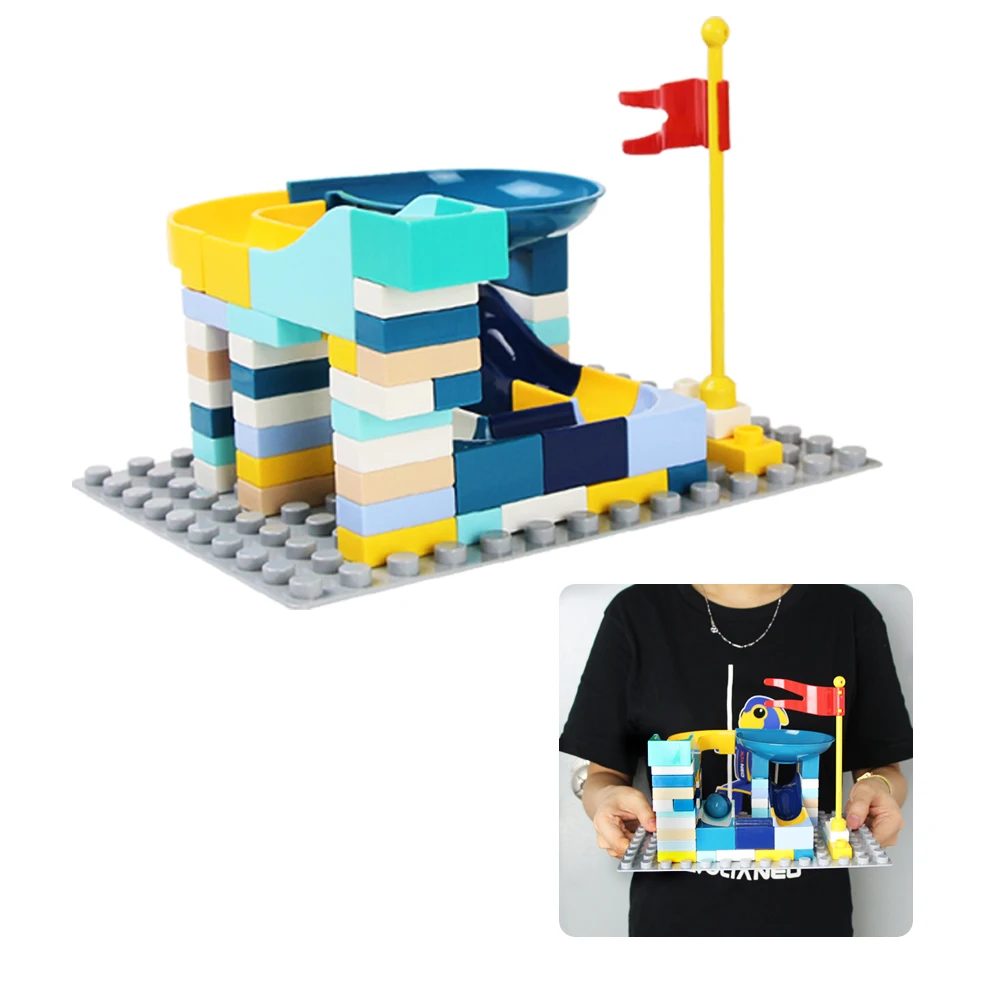 65 шт./набор Детский конструктор Marble Race Run | Игрушки и хобби