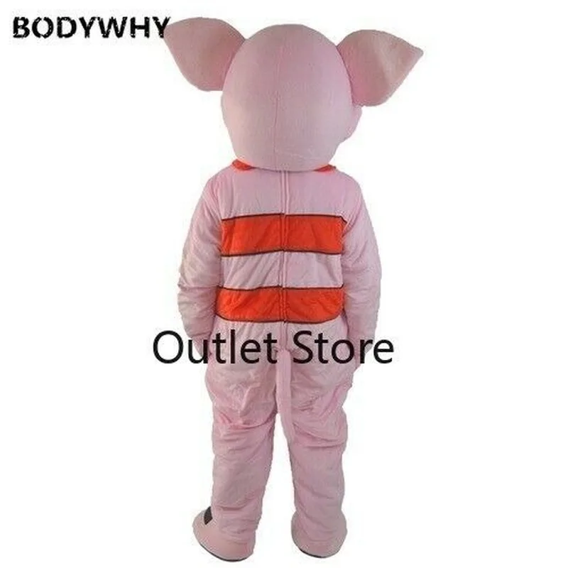 Cartoon Pink Pig Mascot Costume Suits Cosplay Party Outfits Carnival Xmas Easter Fursuit Dress Halloween Ad Clothes | Тематическая