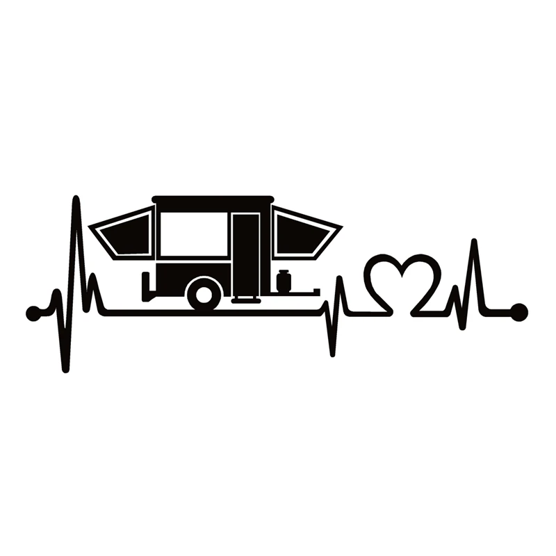 

40713# Die-Cut Vinyl Decal Pop Up Lifeline Camper Life Car Sticker Waterproof Auto Decors on Car Body Bumper Rear Window