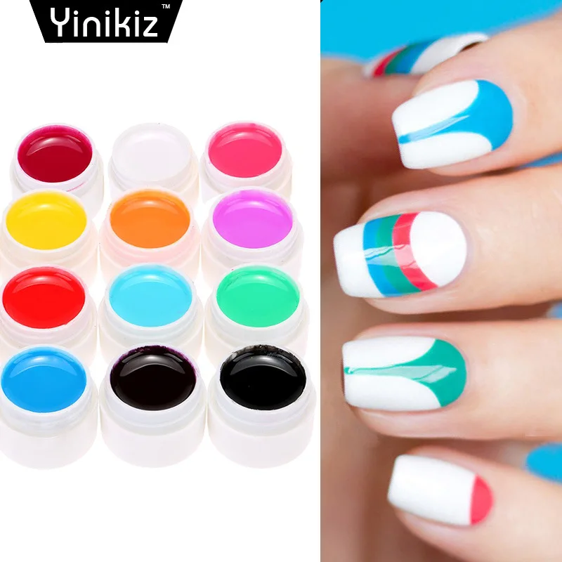 Небесно Голубой Гель лак для ногтей чистый цвет полуперманентный Базовый Топ