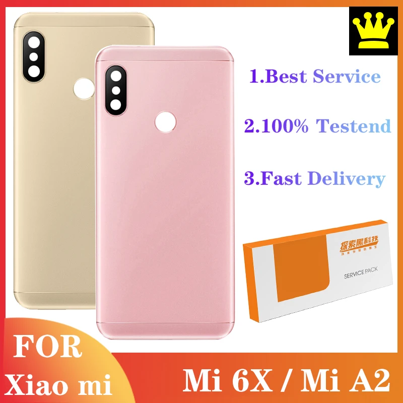 Оригинальный задний корпус для Xiaomi Mi 6X задняя крышка батарейный отсек A2
