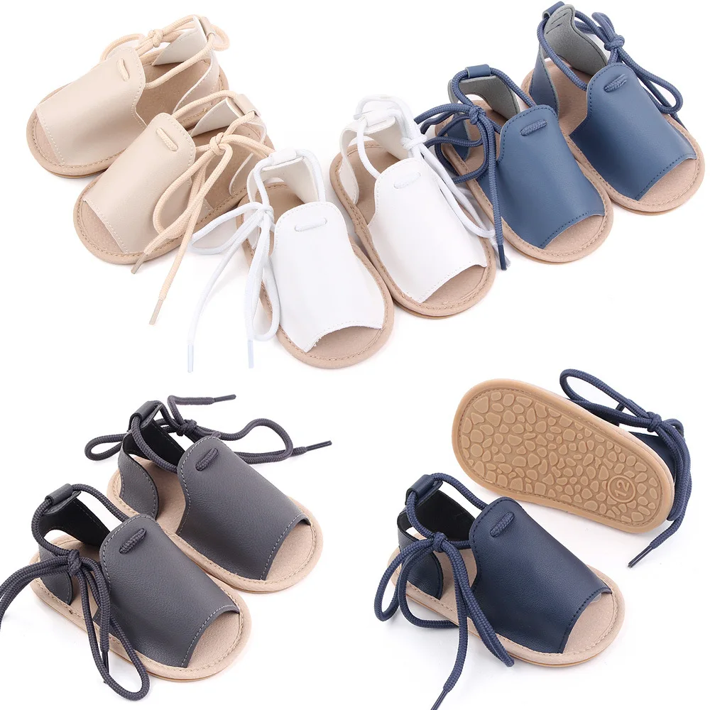 

Summer 0-1 Year Old Baby Rubber Sole Sandals Baby Toddler Shoes Fashion Baby Sandals